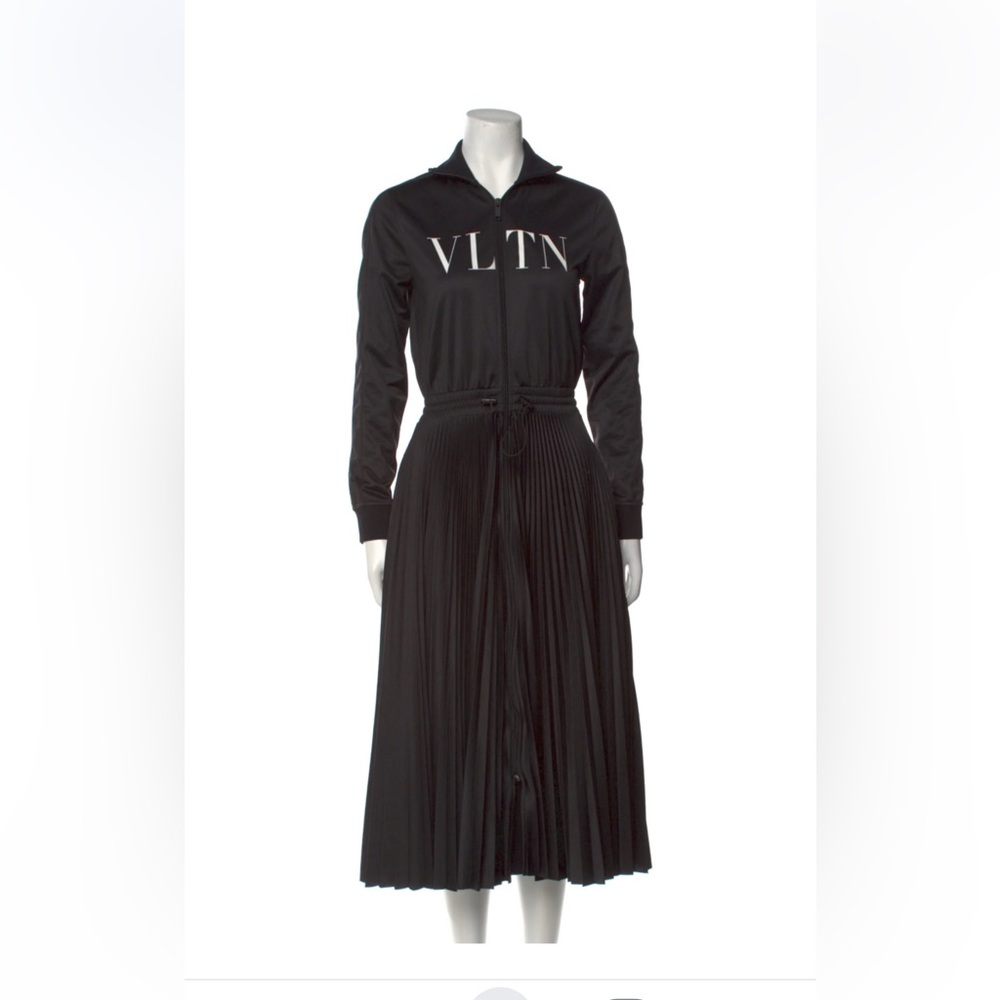 Valentino Mock Neck Midi Dress - Picture 11 of 14